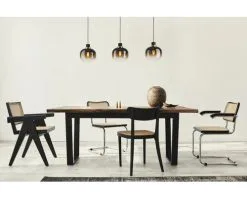 EGLO Hanglamp Oilella 3-lichts Zwart-bruin