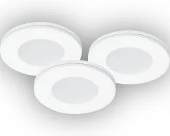 MALMBERGS LED Inbouwspot Set MD-305 Ø 75 Mm Wit, 3 Stuks